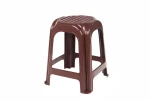 Homeplast Σκαμπό - Στοιβαζόμενο Καφέ 35x35x45εκ.