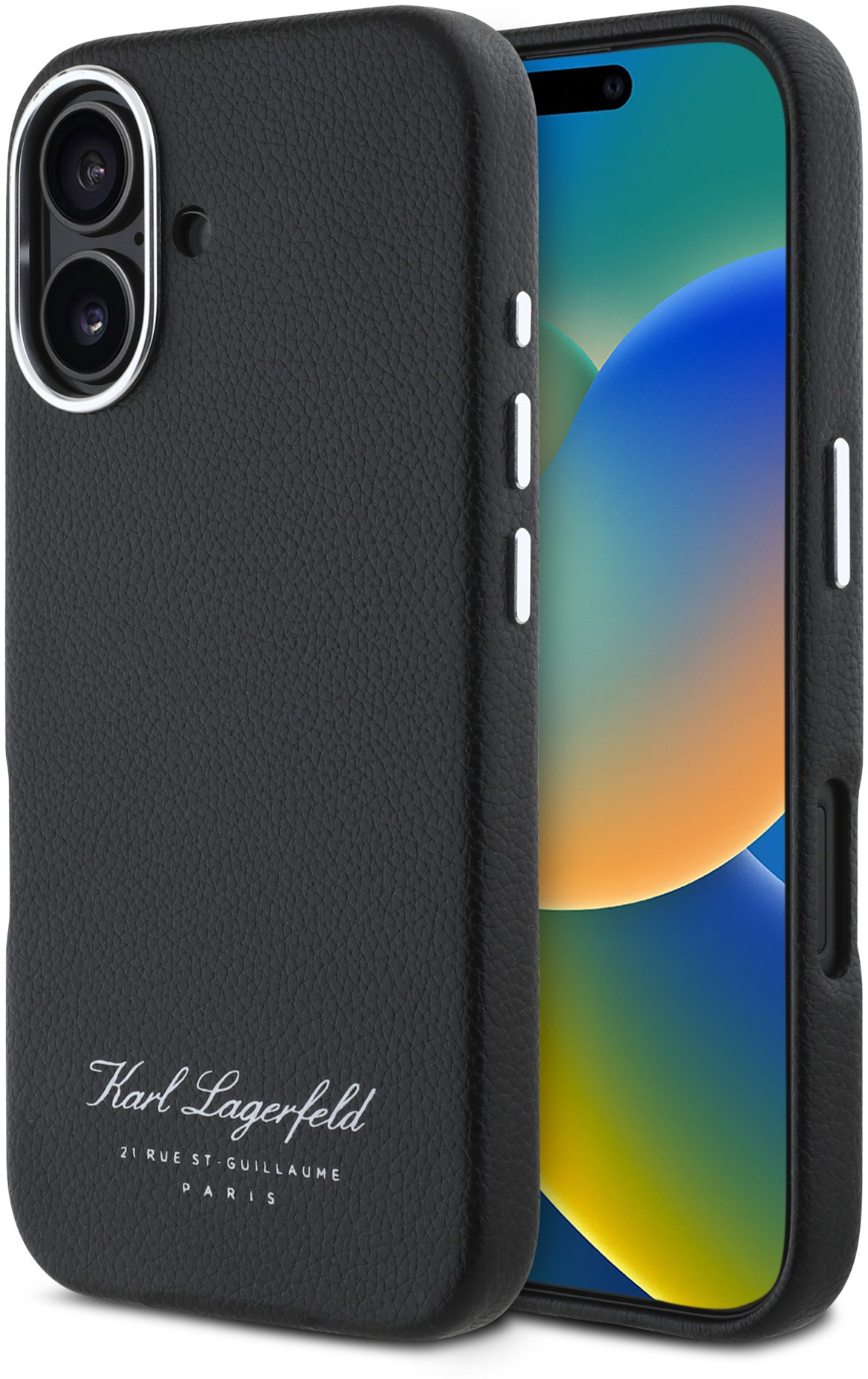 Karl Lagerfeld Θήκη Grained PU Hotel RSG iPhone 16 Black