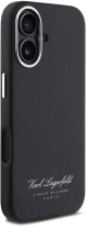 Karl Lagerfeld Θήκη Grained PU Hotel RSG iPhone 16 Black