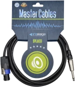 Prostage SPJ-005 - Επαγγελματικό καλώδιο ηχείου 2x1.5mm Speakon - Jack 1/4 TS 0,5 μέτρα