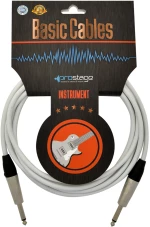 Prostage WBTM-006 - Επαγγελματικό καλώδιο Jack 1/4 TS - Jack 1/4 TS 0,6 μέτρα σε λευκό