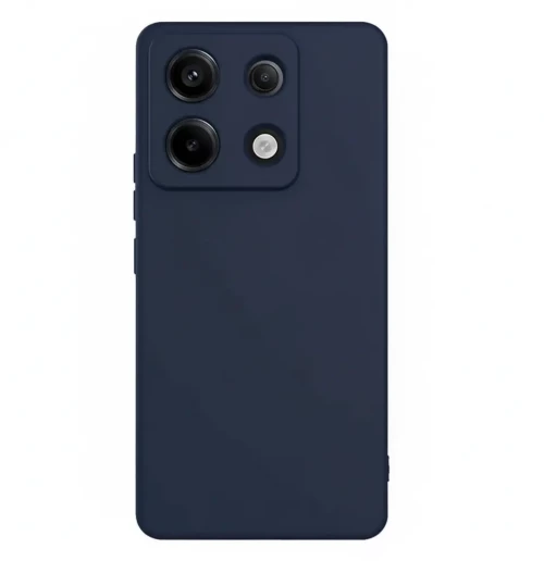 TechWave Soft Silicone case for Xiaomi Redmi Note 14s 4G navy blue