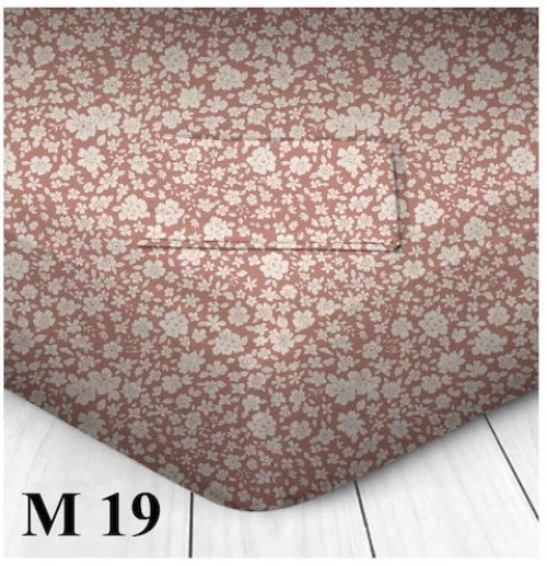 Marwa Σετ Σεντόνια Υπέρδιπλα με Λάστιχο 160x200+30εκ. 100% Βαμβάκι M-19 Floral