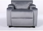 Πολυθρόνα Ανακλινόμενη RANA Γκρι Βελούδο 80x95x103cm