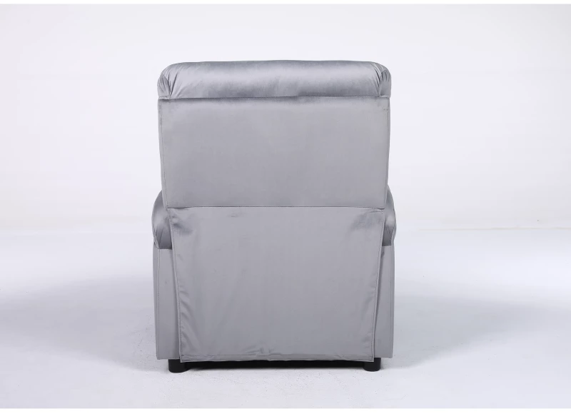 Πολυθρόνα Ανακλινόμενη RANA Γκρι Βελούδο 80x95x103cm