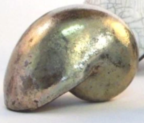 Χειροποίητο Κεραμικό Κοχύλι - Ασημί