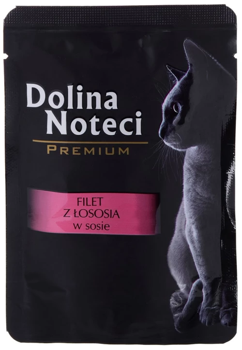Dolina Noteci Premium salmon fillet with sauce - wet cat food - 85 g