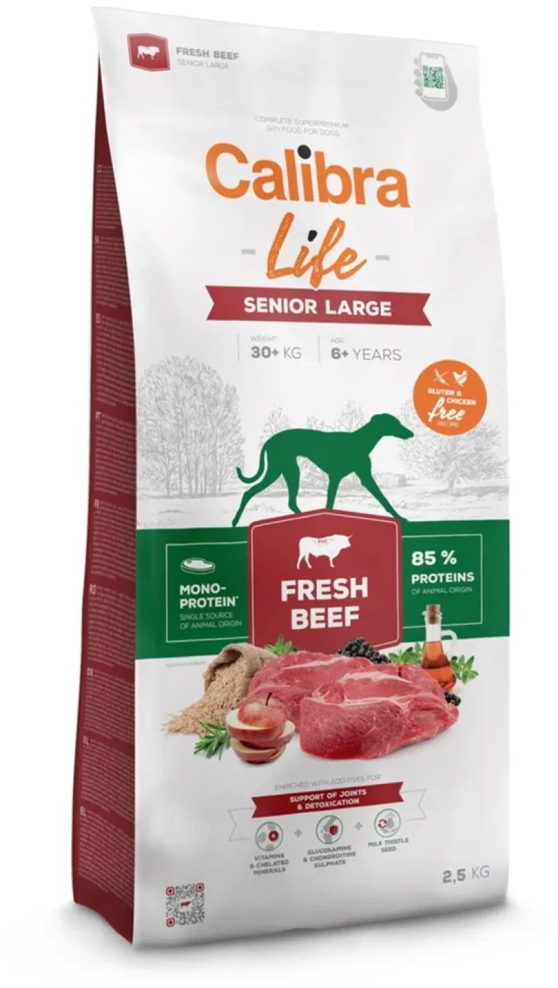 CALIBRA Life Senior Large Fresh Beef - dry dog food - 12kg