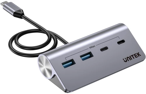 UNITEK ALUMINIUM USB-C HUB 2X USB-A 2X USB-C 5GBPS