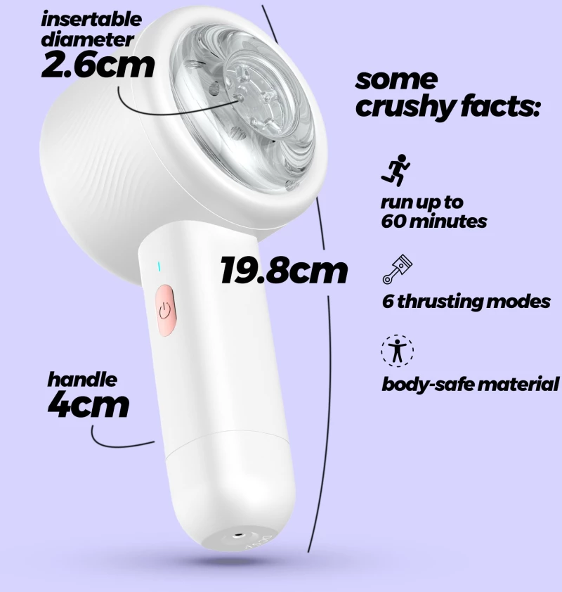 CRUSHIOUS MAGNETUS RECHARGEABLE MASTURBATOR