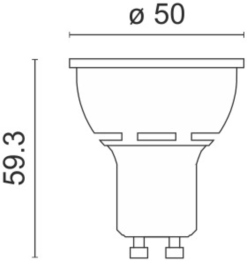 ΛΑΜΠΤΗΡAΣ LED GU10 9W 4000K 4101