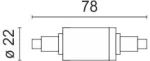 ΛΑΜΠΤΗΡAΣ LED R7S  7W 4000K 5383