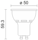 ΛΑΜΠΤΗΡAΣ LED GU10 7W 3000K DIMMABLE 5778
