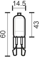G9 COB 3W 3000K 6714