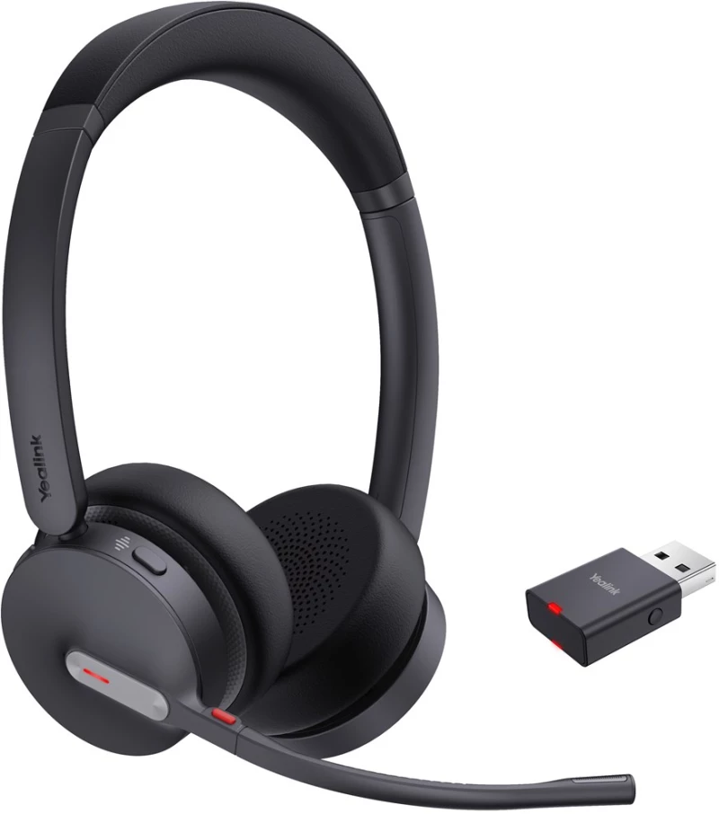 Yealink WH64 Hybrid Dual UC Headset Wireless Head-band Office/Call center Micro-USB Bluetooth Black