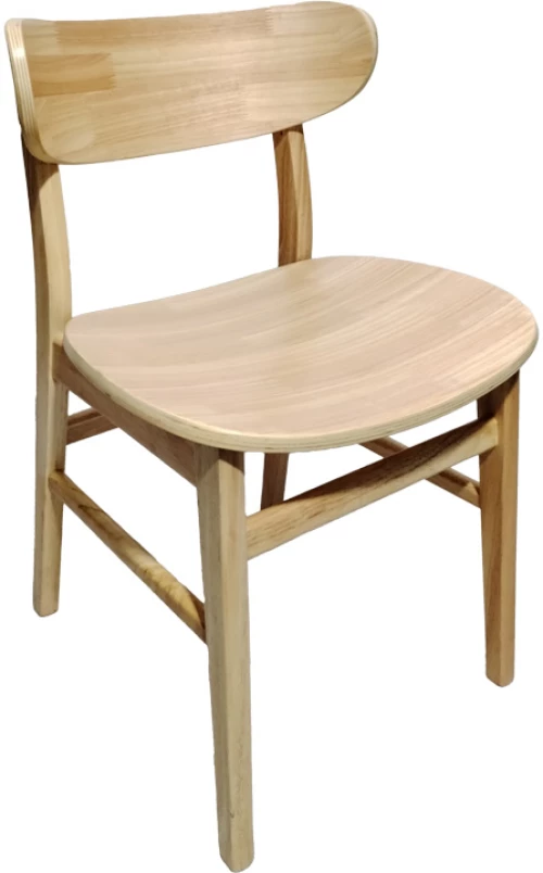 Καρέκλα Lumnia pakoworld rubberwood σε φυσική απόχρωση 46x50x76εκ