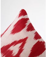 Διακοσμητική Μαξιλαροθήκη Αργαλειού Boho Ikat 35x60cm - 35x60cm - Κόκκινο