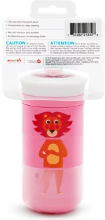 Munchkin Εκπαιδευτικό Μπιμπερό Twisty Animal 18m+ Pink 266ml