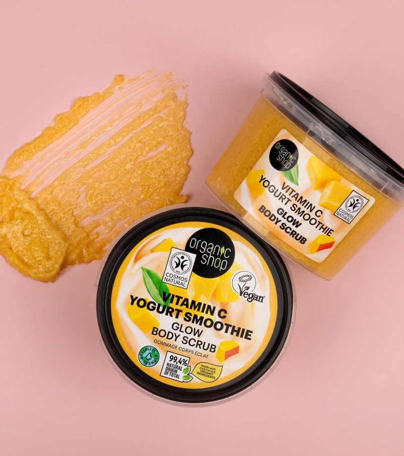 Organic Shop Vitamin C Yogurt Smoothie Glow Body Scrub 250 ml
