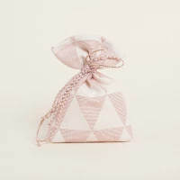 Beauty Home ΠΟΥΓΚΙ 12 x 17 cm ΖΑΚΑΡ ΤΡΙΓΩΝΟ ΡΕΤΡΟ ΜΕ LUREX ΣΑΠΙΟ ΜΗΛΟ