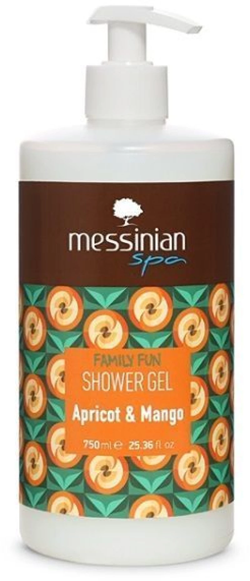 Messinian Spa Family Fun Αφρόλουτρο σε Gel Apricot & Mango 750ml