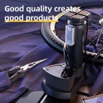 DELI τρόμπα ποδιού DL880003 με μανόμετρο, 140PSI, μαύρη