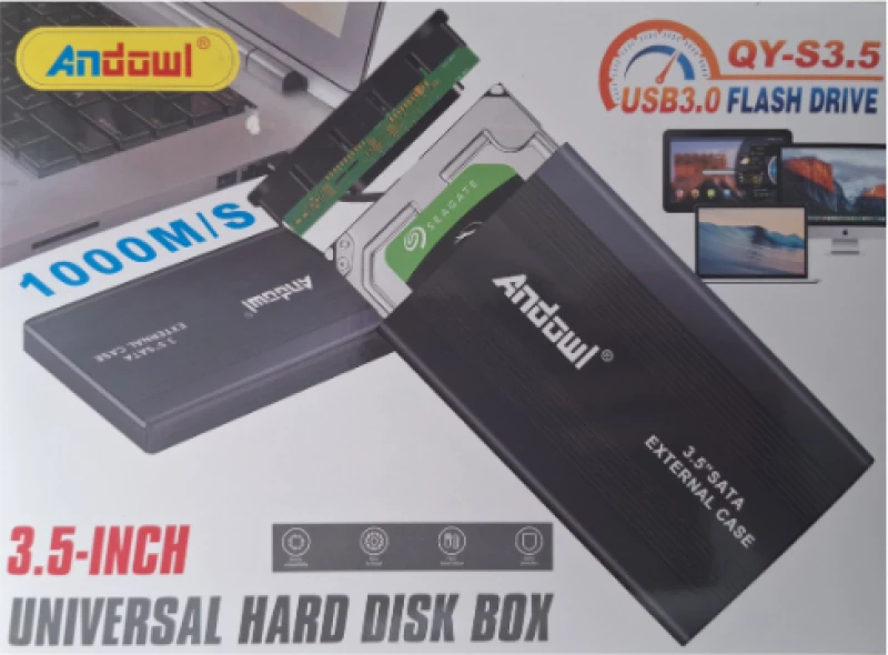 Andowl QY-S3.5 Universal Θήκη για Σκληρό Δίσκο 3.5" SATA III με USB 3.0