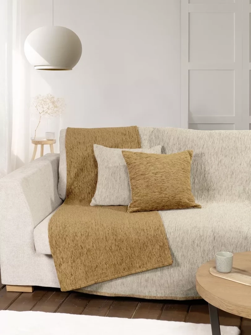 Ριχτάρι Caldo - Beige / Gold Μπεζ, Χρυσό Τριθέσιος 180x300