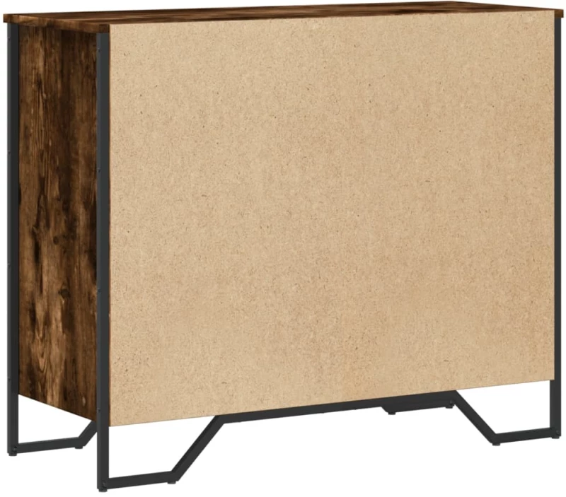 vidaXL Συρταριέρα Καπνιστή Δρυς 91x35,5x74,5 εκ. από Επεξεργ. Ξύλο