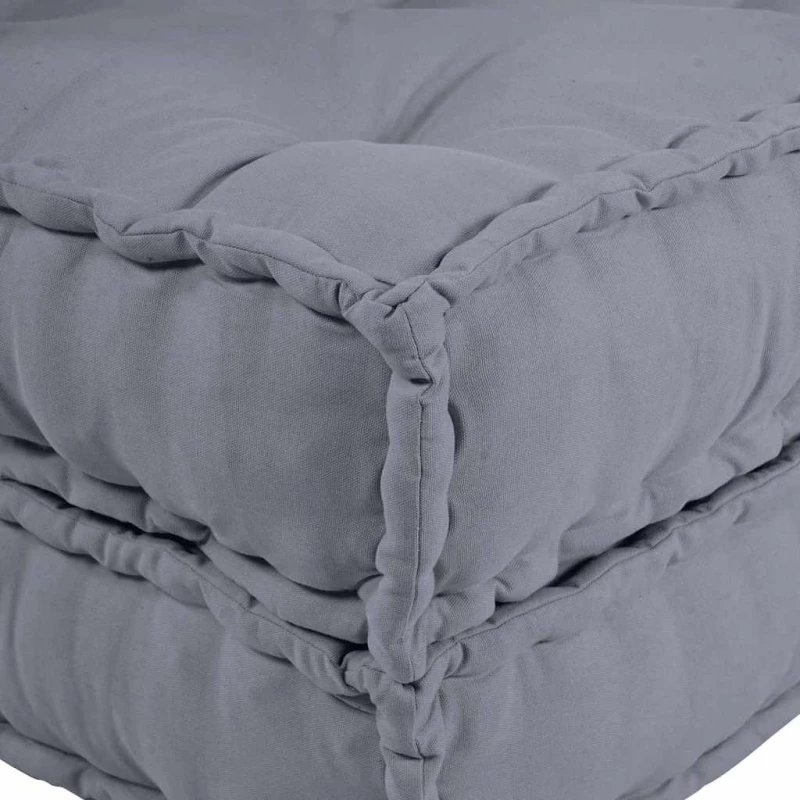 vidaXL Μαξιλάρι 2 pcs Γκρι 70 x 70 x 36 εκ Πολυεστέρας