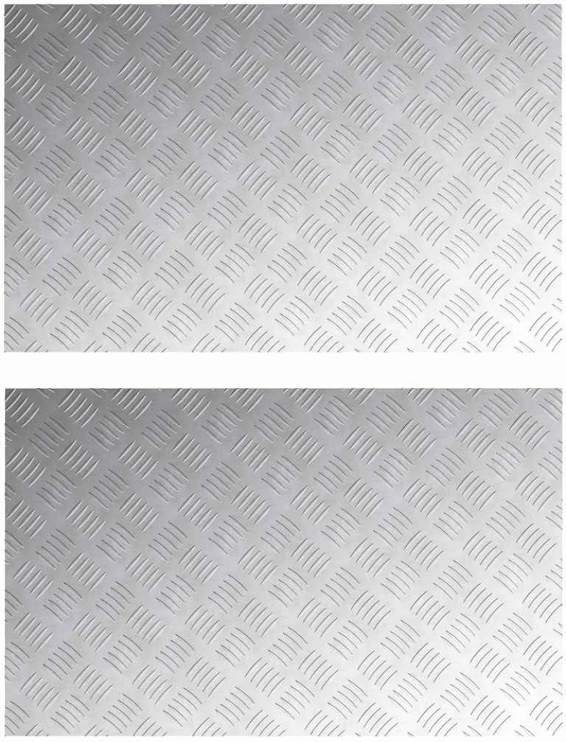 vidaXL Επιφάνειες Καρό 2 pcs Ασημί 80 x 50 cm Αλουμίνιο