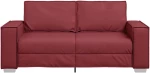 vidaXL Πολυθρόνα-καναπές Κόκκινο 180 x 78 x 84 εκ. Δερματίνη