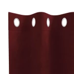 vidaXL Κουρτίνες με κουρτίνες 2 pcs Μπορντό 140 x 225 cm Βελούδο