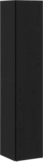 vidaXL Γωνιακά ράφια Μαύρη δρυς 33 x 33 x 164.5 cm Επεξεργασμένο ξύλο