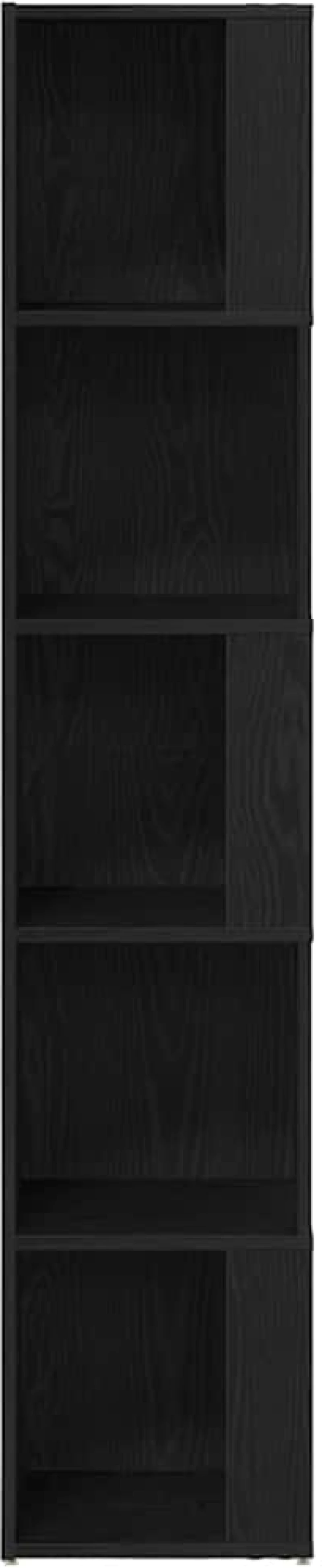 vidaXL Γωνιακά ράφια Μαύρη δρυς 33 x 33 x 164.5 cm Επεξεργασμένο ξύλο