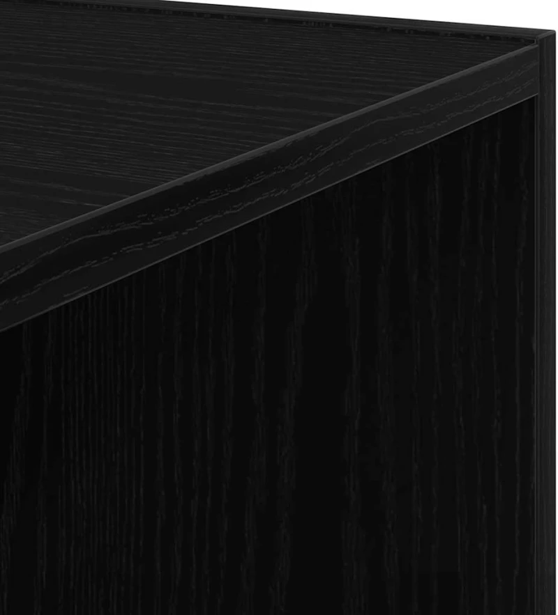 vidaXL Γωνιακά ράφια Μαύρη δρυς 33 x 33 x 164.5 cm Επεξεργασμένο ξύλο