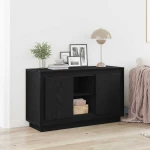 vidaXL Μπουφές Μαύρη δρυς 102 x 35 x 60 εκ. Επεξεργασμένο ξύλο