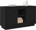vidaXL Μπουφές Μαύρη δρυς 102 x 35 x 60 εκ. Επεξεργασμένο ξύλο