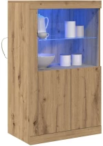 vidaXL Βοηθητικό ντουλάπι artisan δρυς 60.5 x 37 x 100 εκ