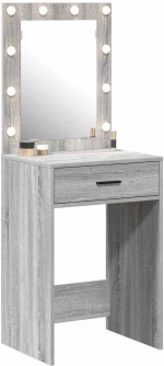 vidaXL Κομοδίνο Γκρίζο Σονομα 50 x 41 x 135 εκ Επεξεργασμένο ξύλο