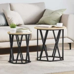 vidaXL Τραπεζάκι σαλονιού 2 pcs Sonoma Δρυς 50 x 50 x 50 cm