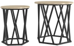 vidaXL Τραπεζάκι σαλονιού 2 pcs Sonoma Δρυς 50 x 50 x 50 cm