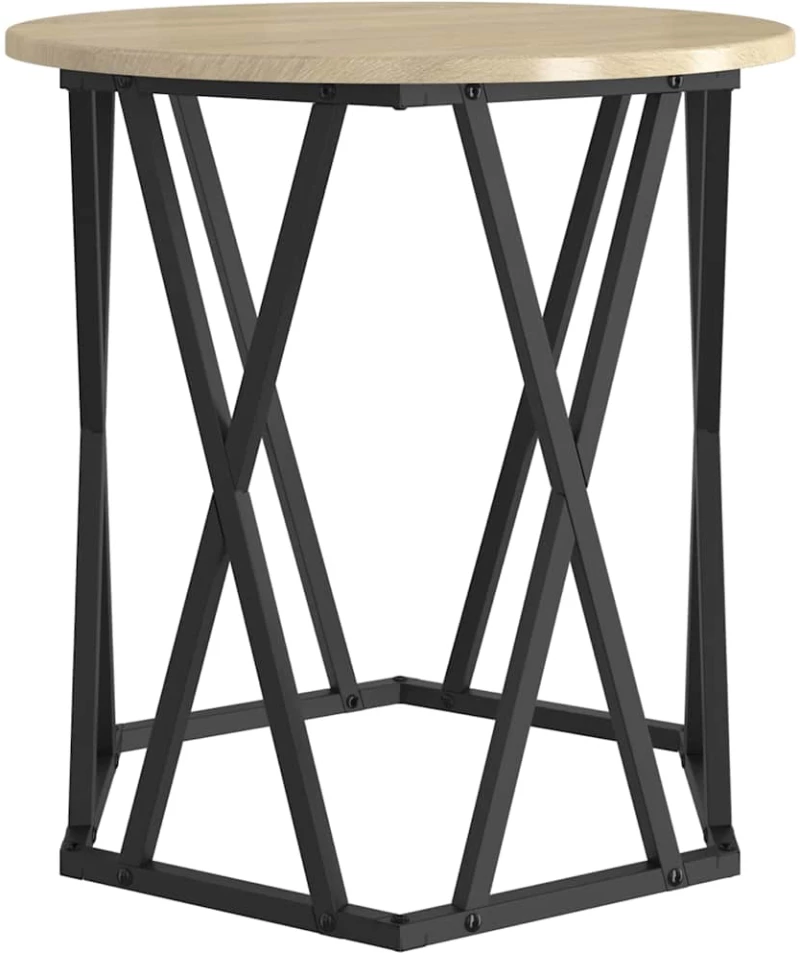 vidaXL Τραπεζάκι σαλονιού 2 pcs Sonoma Δρυς 50 x 50 x 50 cm