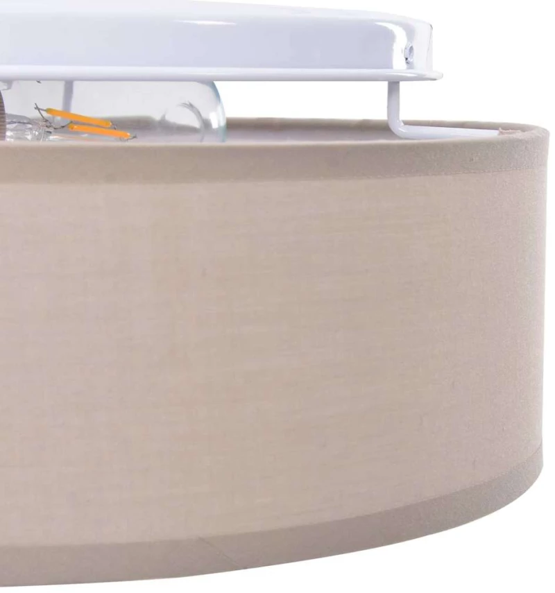 vidaXL Λάμπα Οροφής Taupe 38 x 13.5 εκ. ύφασμα