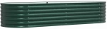 vidaXL Υπερυψωμένη Ζαρντινιέρα Πράσινο 240 x 80 x 44 cm Ατσάλι