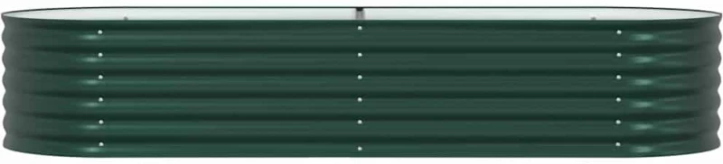 vidaXL Υπερυψωμένη Ζαρντινιέρα Πράσινο 240 x 80 x 44 cm Ατσάλι