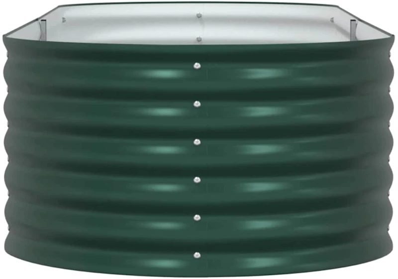 vidaXL Υπερυψωμένη Ζαρντινιέρα Πράσινο 240 x 80 x 44 cm Ατσάλι