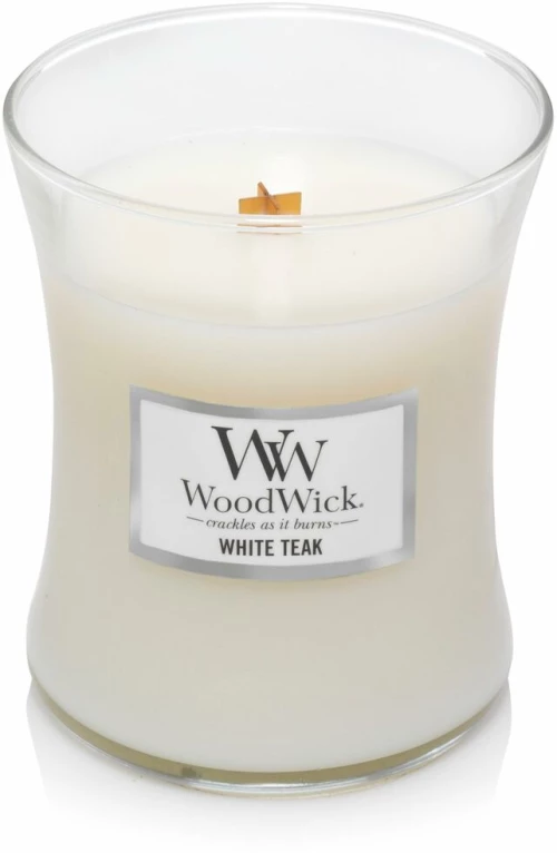 Αρωματικό Κερί Woodwick White Teak
