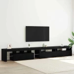 vidaXL Ντουλάπες Τηλεόρασης 3 pcs Μαύρη δρυς 290 x 36.5 x 40 εκ