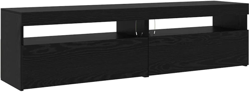 vidaXL Ντουλάπες Τηλεόρασης 3 pcs Μαύρη δρυς 290 x 36.5 x 40 εκ